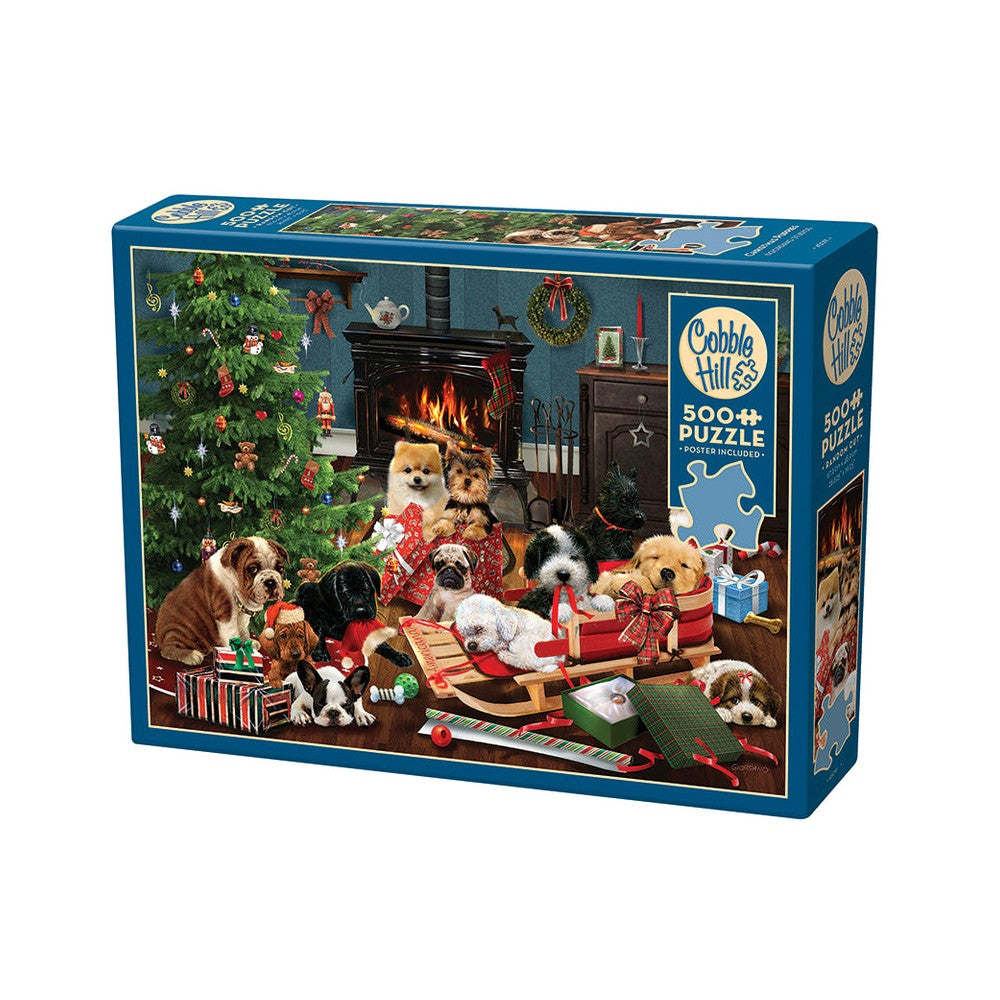 Christmas Puppies 500 Piece Puzzle