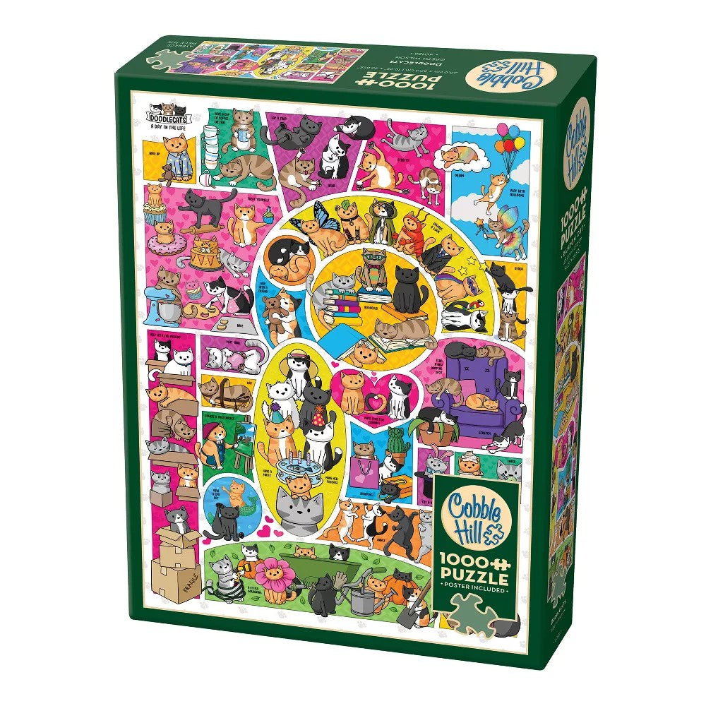 Cobble Hill - Doodlecats 1000 Piece Puzzle