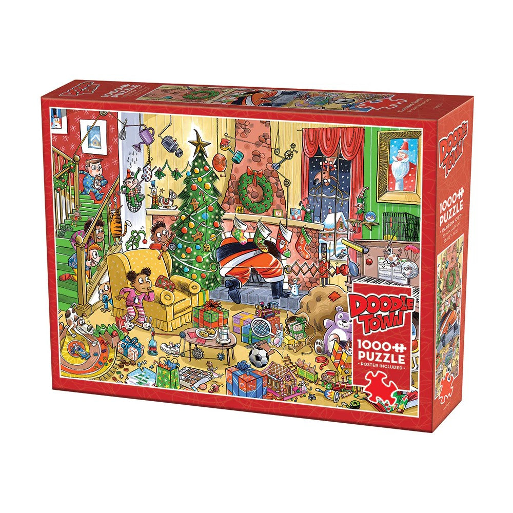 Cobble Hill - Doodletown Catching Santa 1000 Piece Puzzle