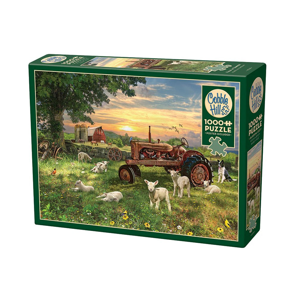 Cobble Hill - Field At Sunrise 1000 Piece Puzzle