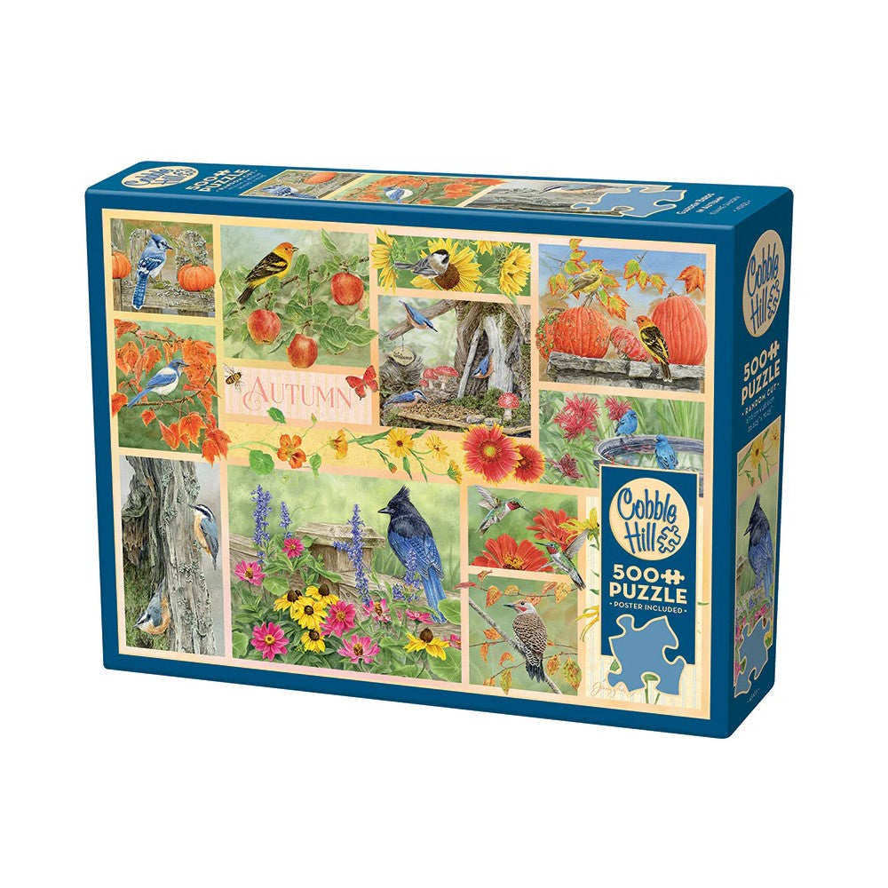 Cobble Hill - Garden Birds In Autumn 500 Piece Puzzle