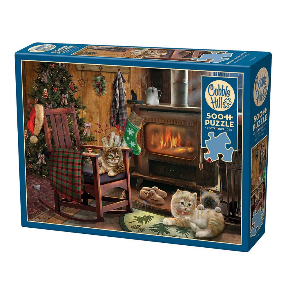 Cobble Hill - Kittens By The Stove 500 Piece Puzzle