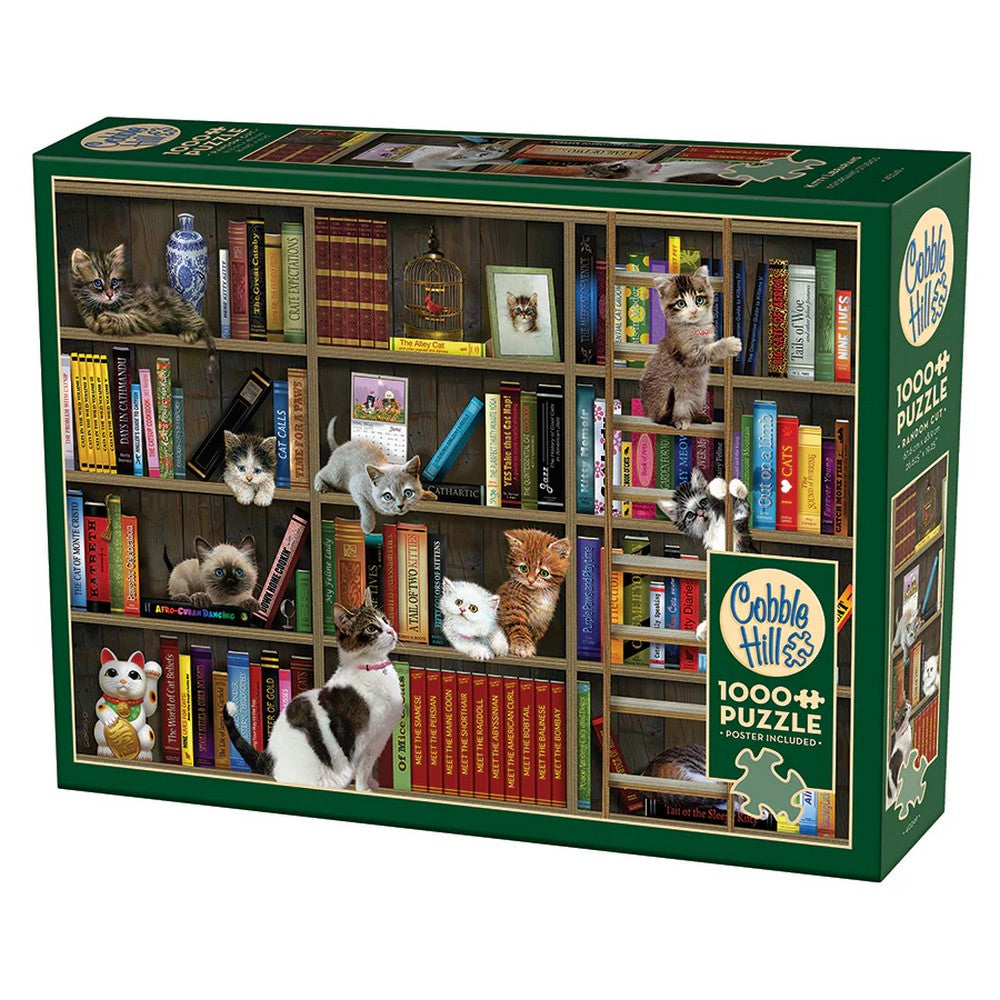 Cobble Hill - Kitty Librarians 1000 Piece Puzzle