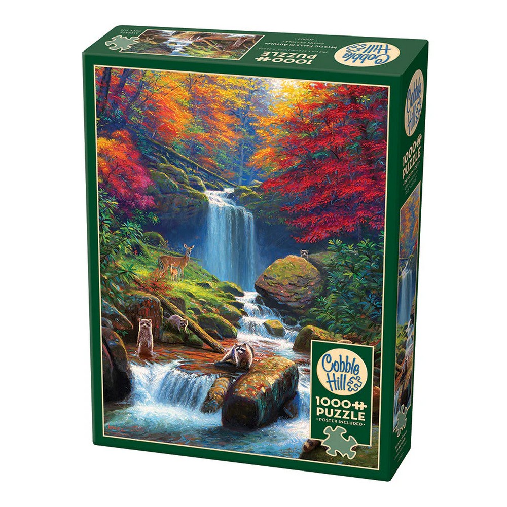 Cobble Hill - Mystic Falls In Autumn 1000 Piece Puzzle