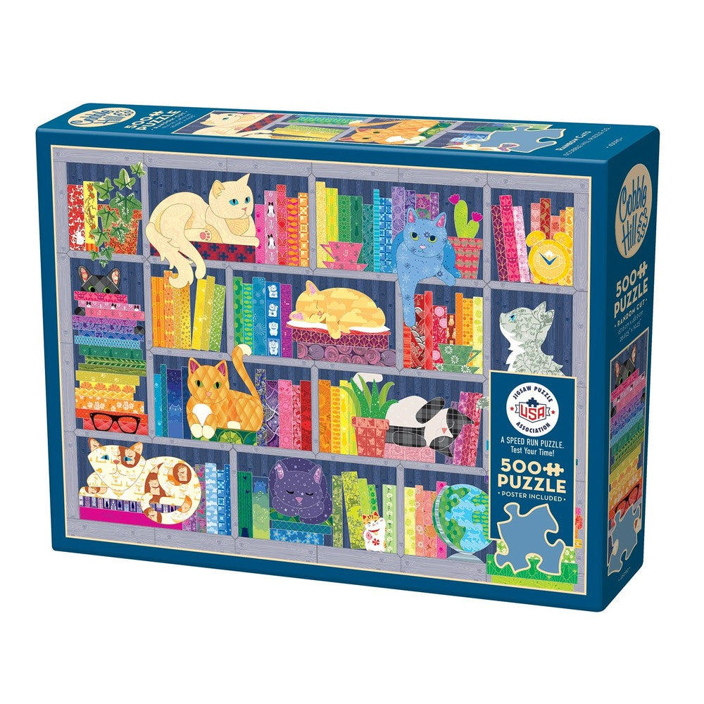 Cobble Hill - Rainbow Cats 500 Piece Puzzle