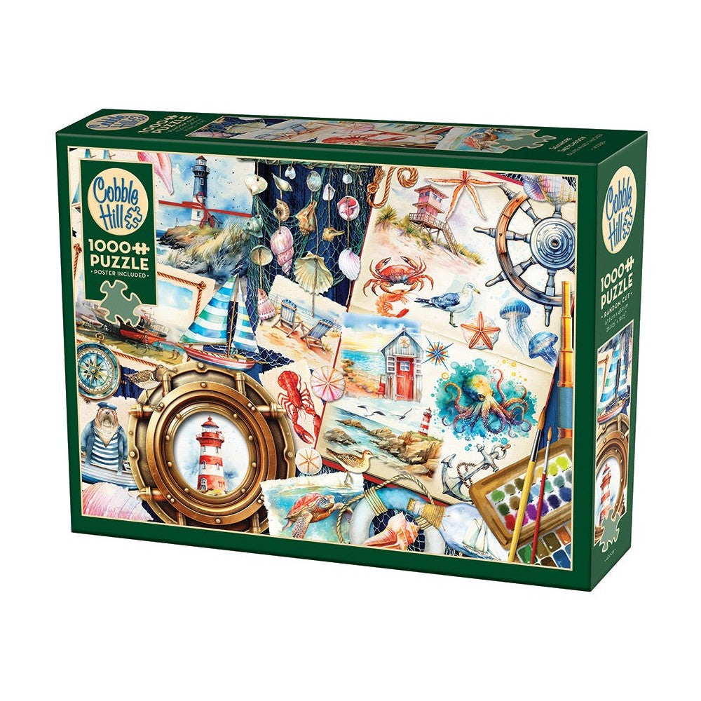 Seashore Sketchbook 1000 Piece Puzzle