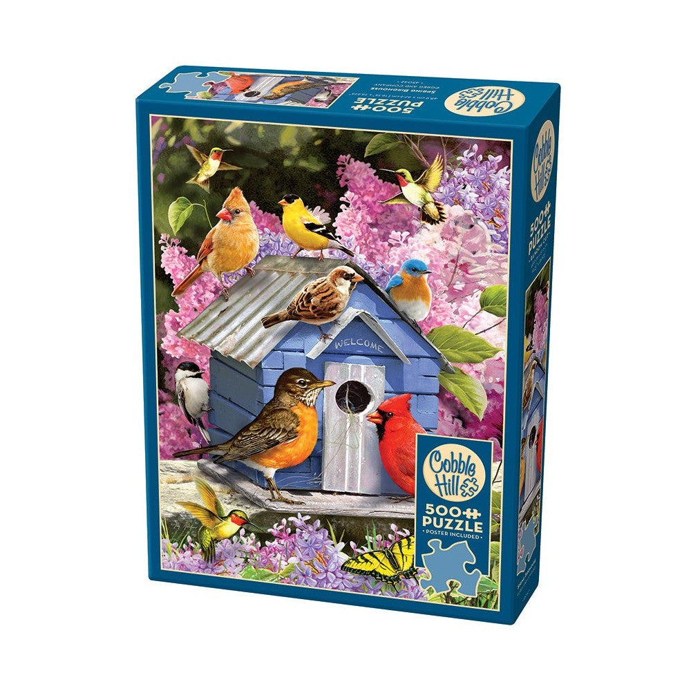 Cobble Hill - Spring Birdhouse 500 Piece Puzzle