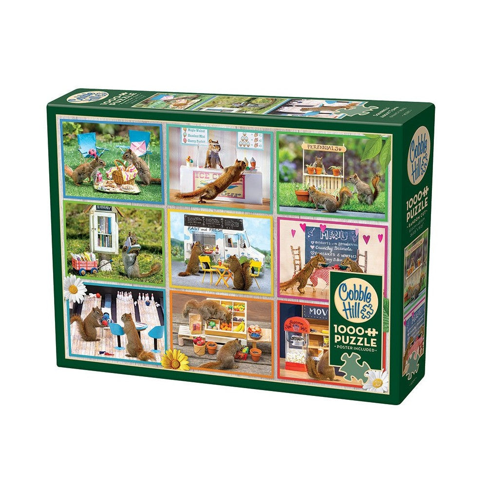 Squirrels Around Town 1000 Piece Puzzle