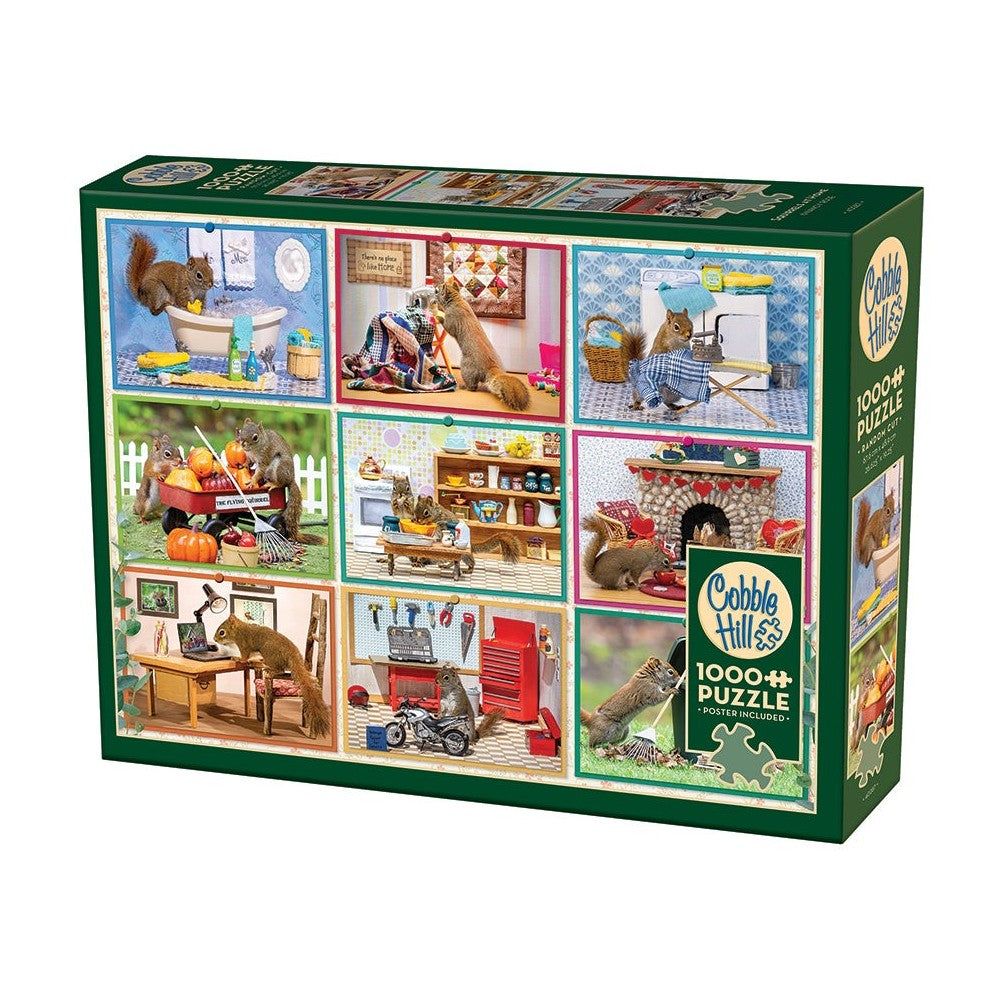 Cobble Hill - Squirrels At Home 1000 Piece Puzzle