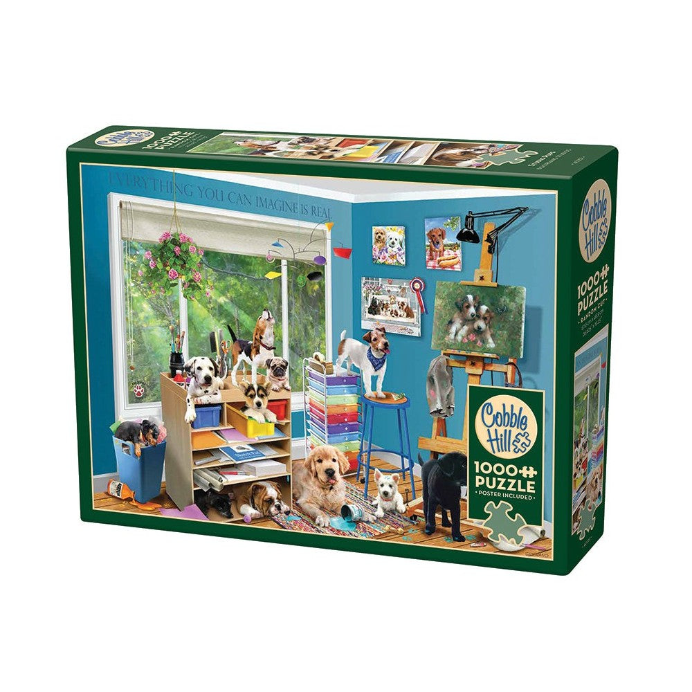 Cobble Hill - Studio Pups 1000 Piece Puzzle