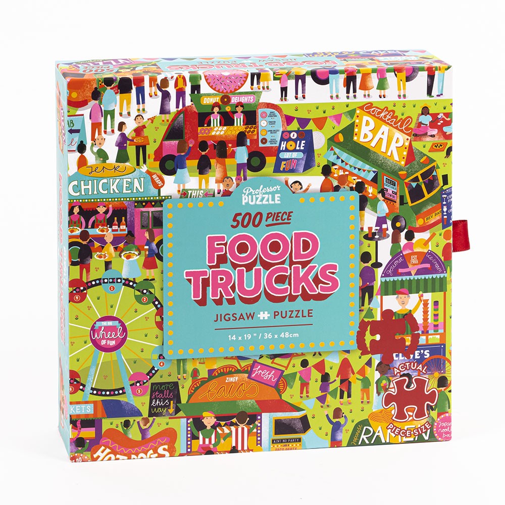 Professor Food Trucks Festival 500 Piece Puzzle