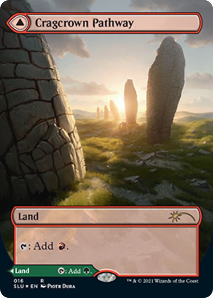 Cragcrown Pathway // Timbercrown Pathway 16/1 (Secret Lair Series)  - Borderless Foil