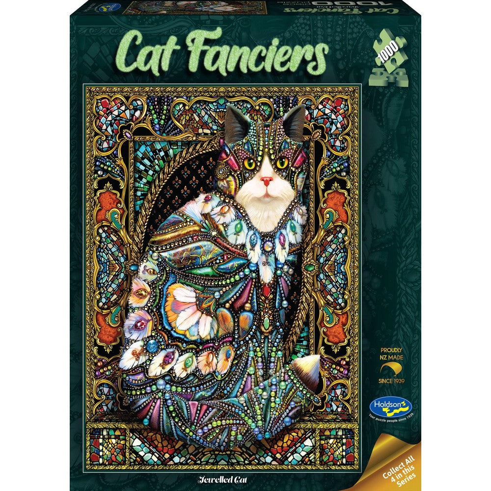 Holdson - Cat Fanciers Jewelled Cat 1000 Piece Puzzle