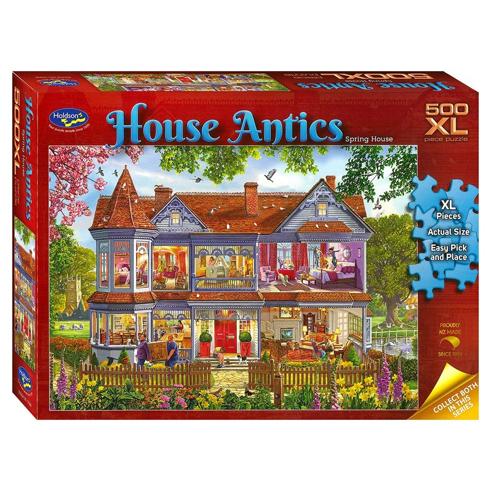 Holdson - House Antics Spring Hous 500 Piece Puzzle