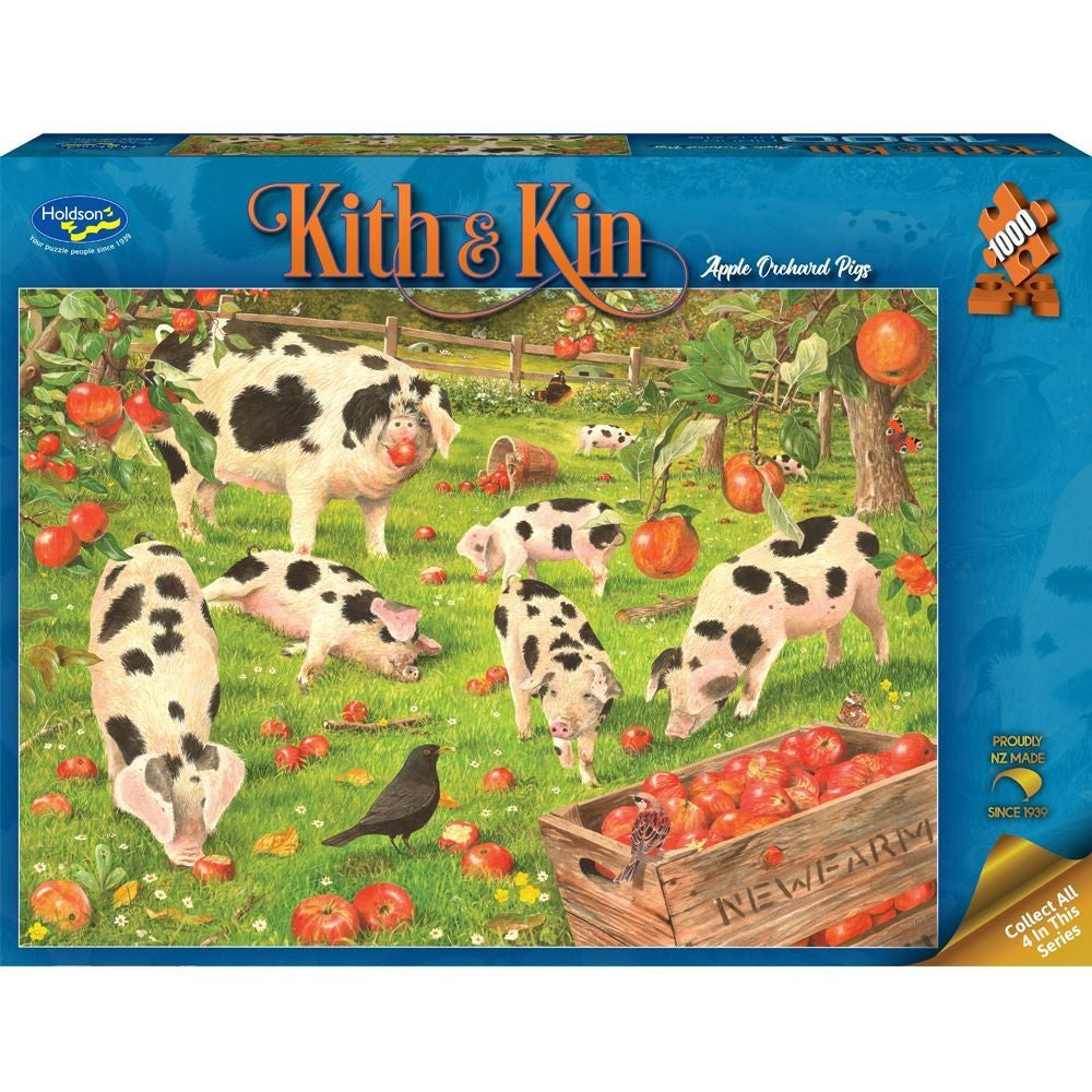 Holdson - Kith & Kin Orchard Pigs 1000 Piece Puzzle