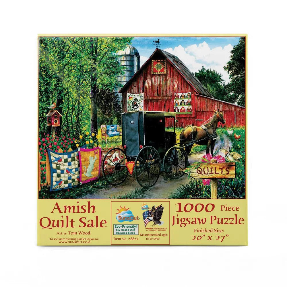 Sunsout - Amish Quilt Sale 1000 Piece Puzzle