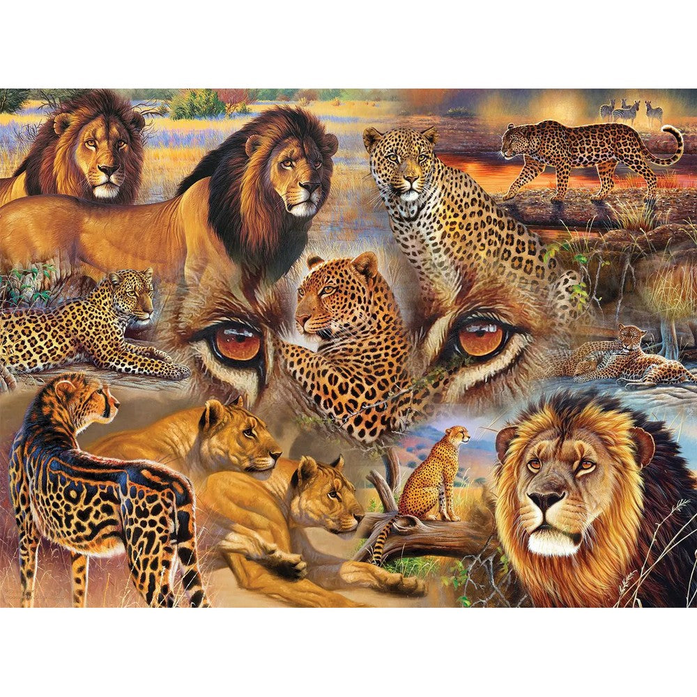 Sunsout - Big Cats Of The Plains 500 Piece Puzzle