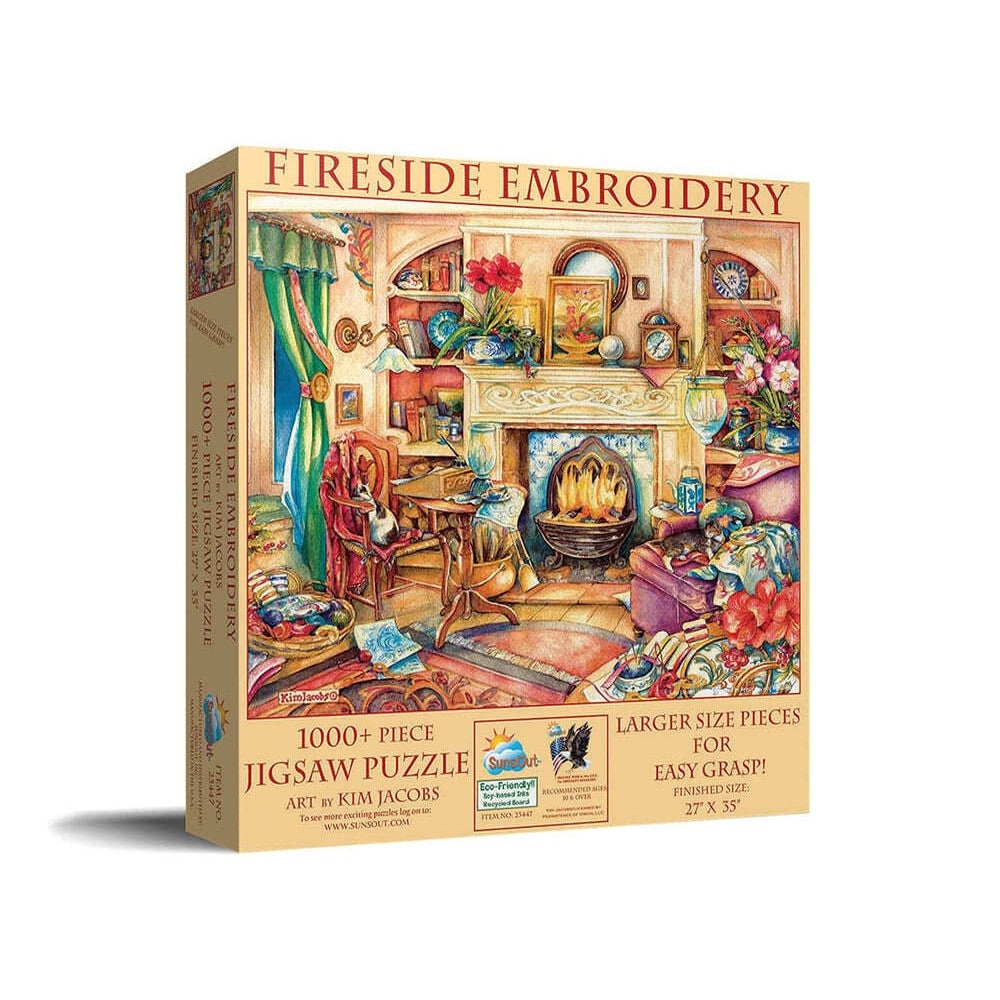 Sunsout - Fireside Embroidery 1000 Piece Puzzle