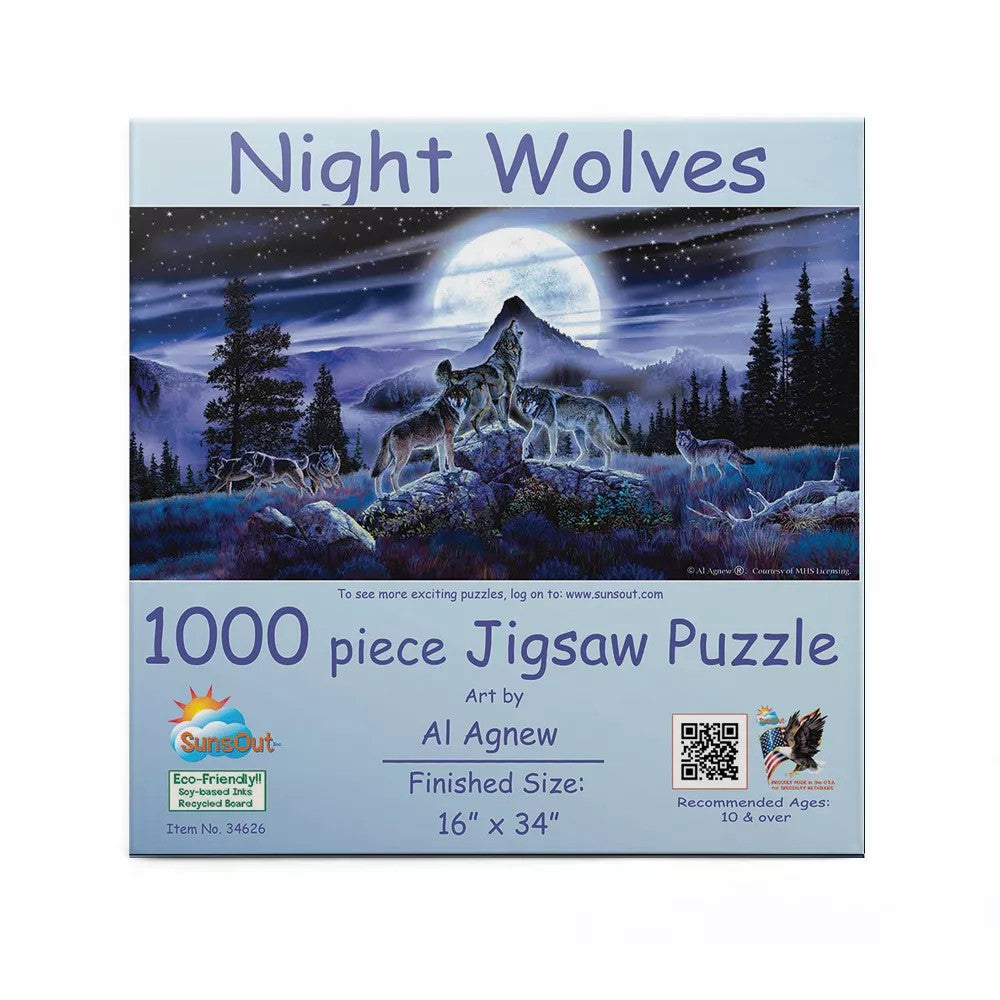 Sunsout - Night Wolves 1000 Piece Puzzle