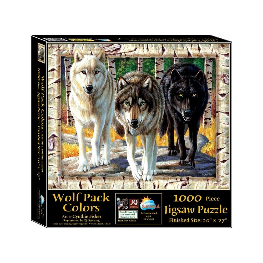 Sunsout - Wolf Pack Colours 1000 Piece Puzzle