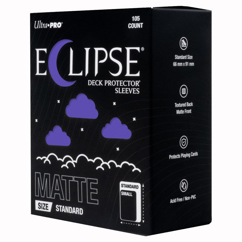 Ultra Pro Up16686 Eclipse Matte Standard Deck Protector Sleeves Royal Purple - 105ct