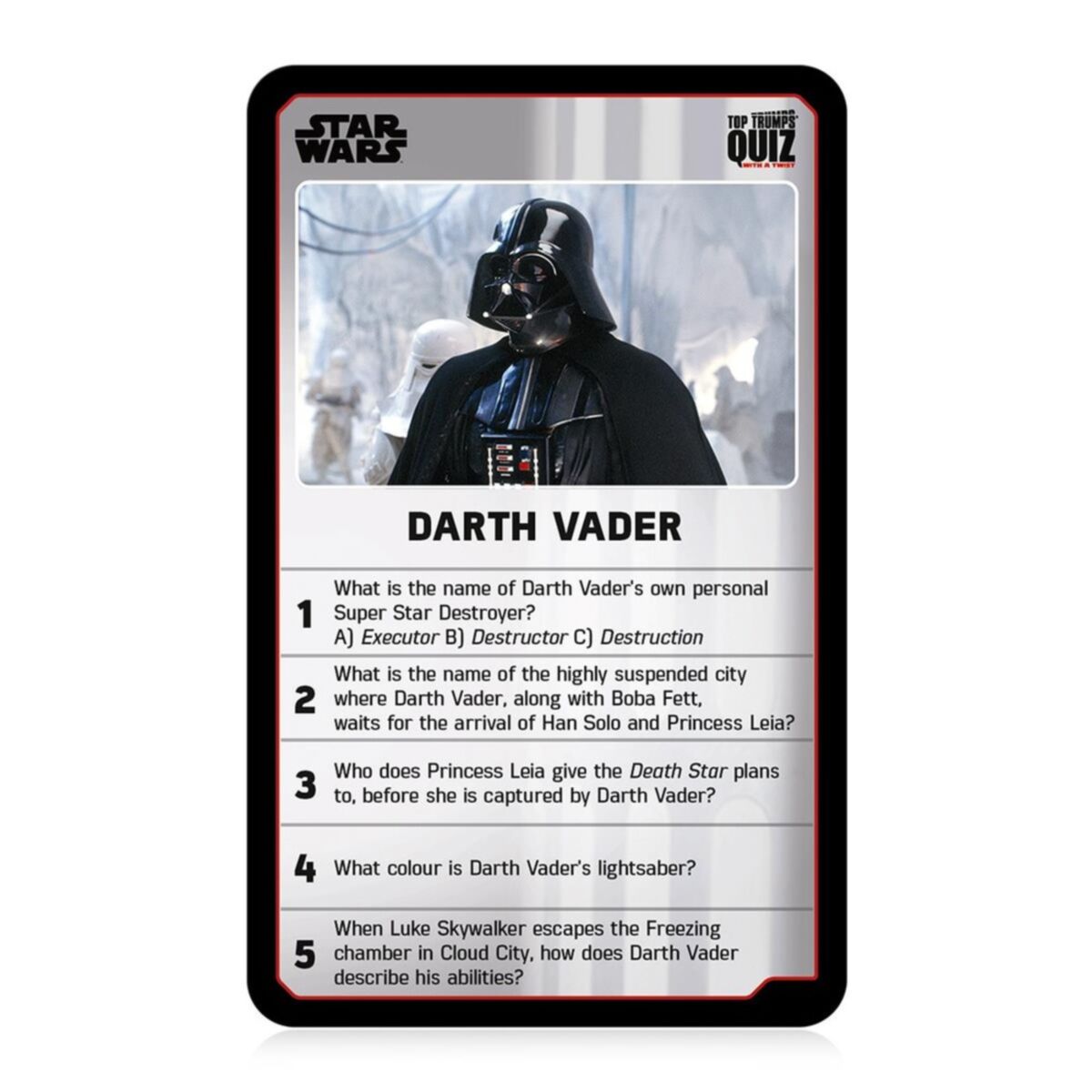 Top Trumps Quiz: Star Wars