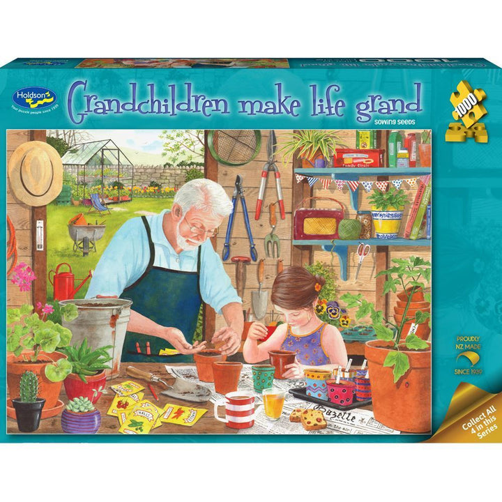 Holdson - Grand Children Make Life Grand Sowing Seeds 1000 Piece Jigsaw