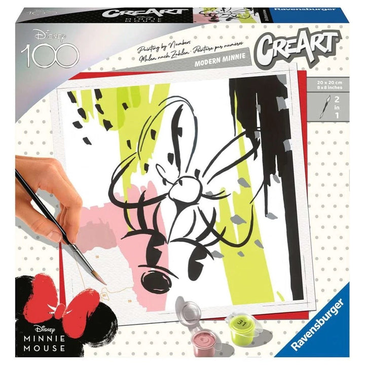 Ravensburger - CreArt Disney D100 Minnie Mouse Modern Minnie Paint by Numbers - Good Games