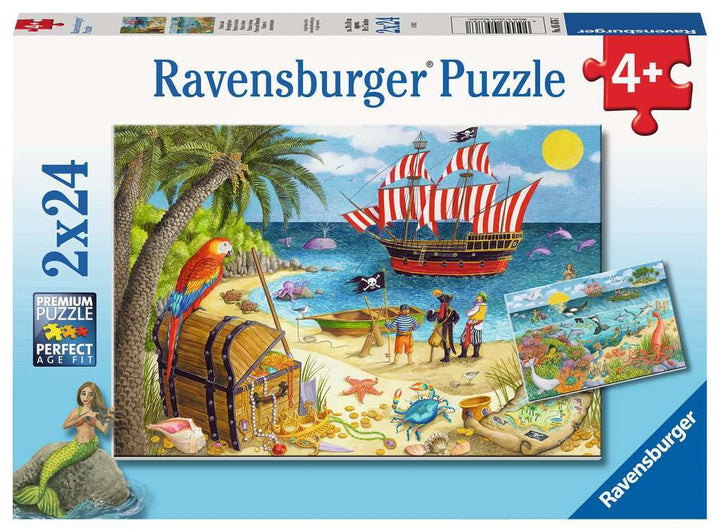 Ravensburger - Pirates and Mermaids 2x24 Piece Jigsaw - Good Games