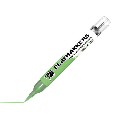 AK Interactive Animal Green Playmarkers marker for tabletop gamers drawing a thin animal green line on a white surface