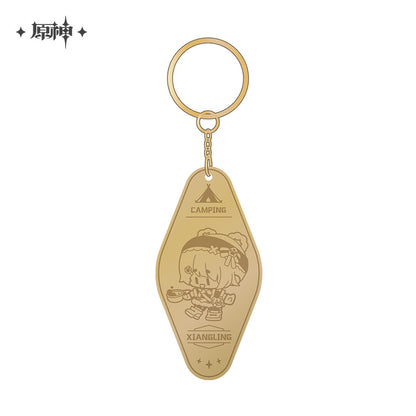 Genshin Impact Go Camping! Series Metal Keychain - Good Games