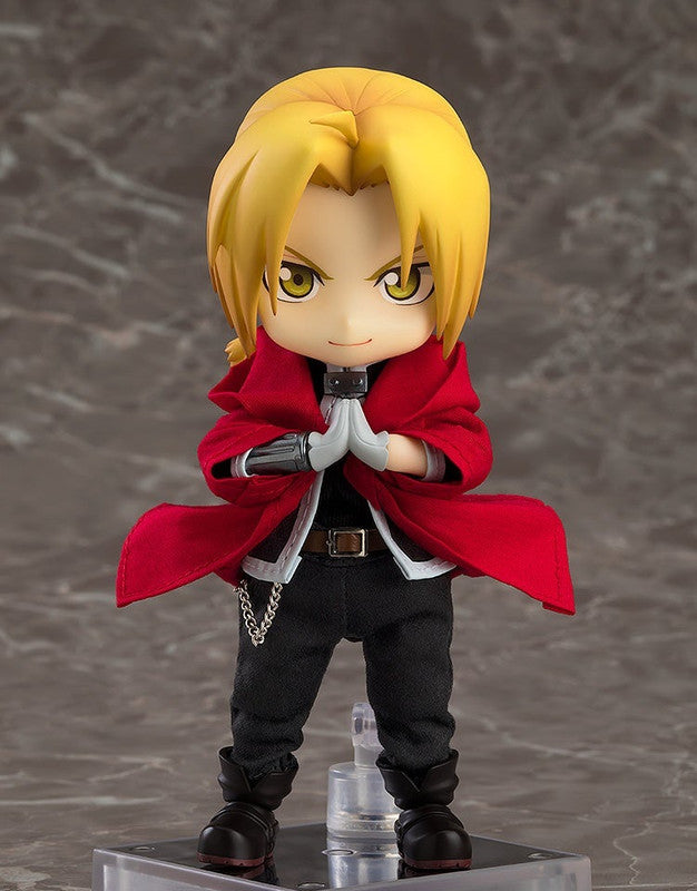 Fullmetal Alchemist Edward Elric Nendoroid figure, hands clasped, wearing a red coat