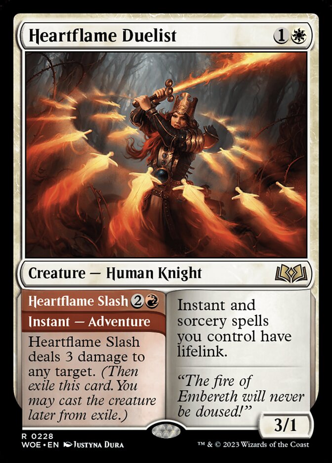 Heartflame Duelist // Heartflame Slash 228 (Wilds of Eldraine) 