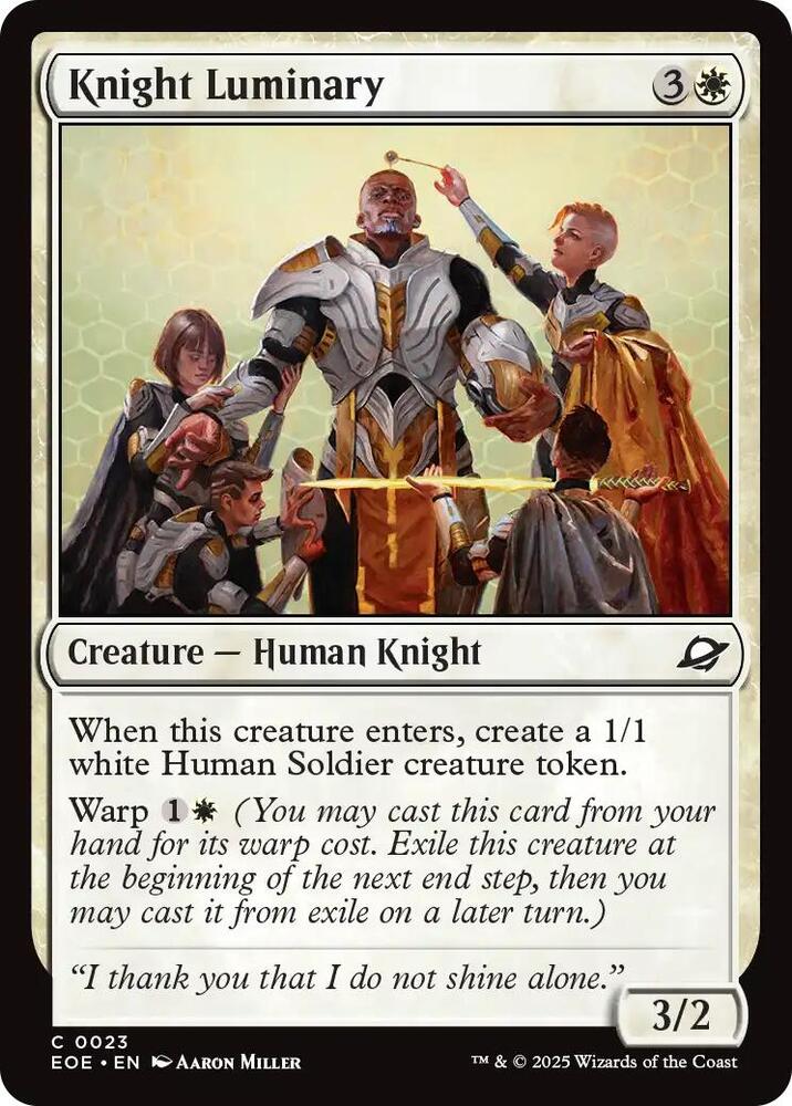 Knight Luminary 23/276 (Edge of Eternities)  - Foil