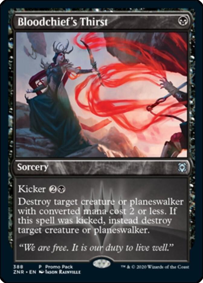 Bloodchiefs Thirst 388 (Promo Pack: Zendikar Rising)  - Foil