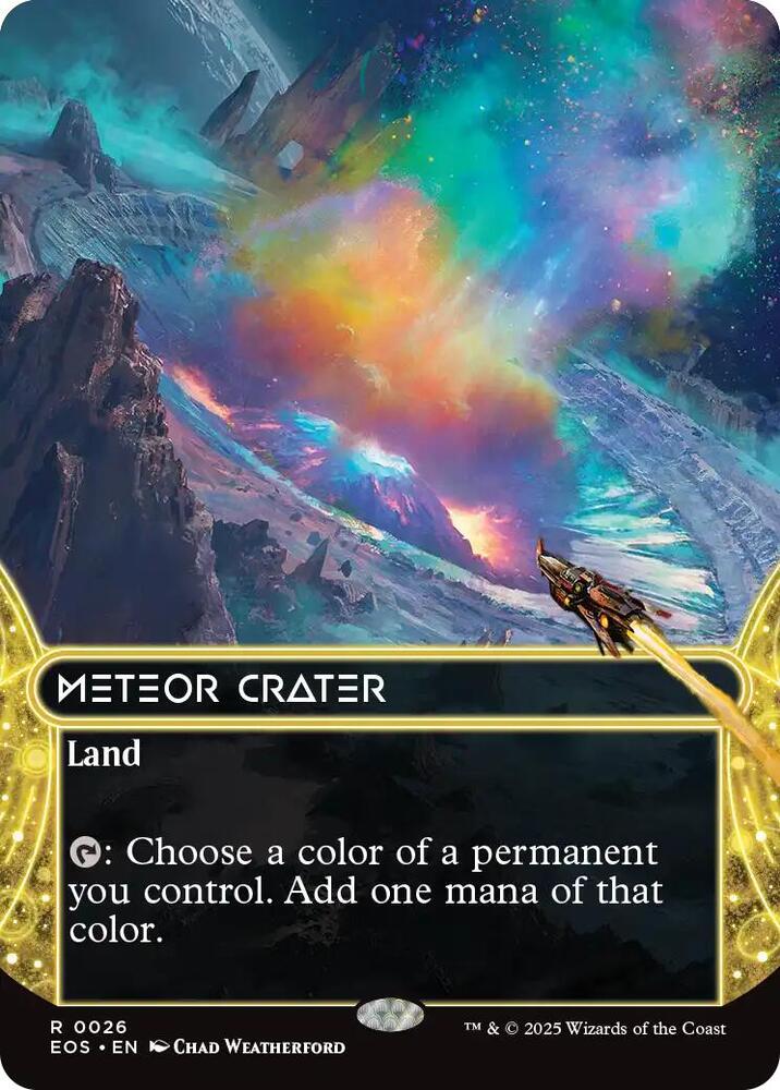 Meteor Crater  26 (Edge of Eternities: Stellar Sights)  - Borderless
