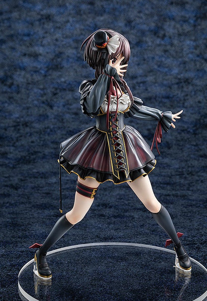 Side profile of Megumin with dynamic pose and expressive face Megumin Gothic Lolita Dress Version