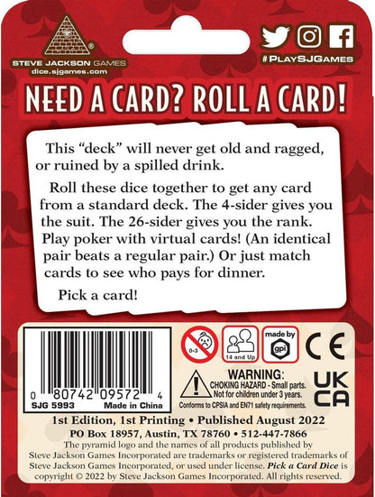 Steve Jackson Games - Pick a Card Dice - Good Games