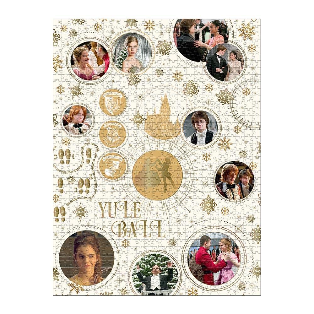 Front view of The Yule Ball puzzle Of Winning Moves Harry Potter The Yule Ball 1000 piece Jigsaw Puzzle Set