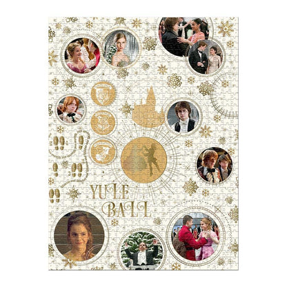 Front view of The Yule Ball puzzle Of Winning Moves Harry Potter The Yule Ball 1000 piece Jigsaw Puzzle Set