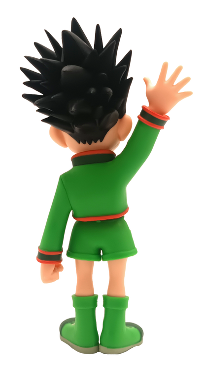 Rear view of Gon Freecss with backpack detail