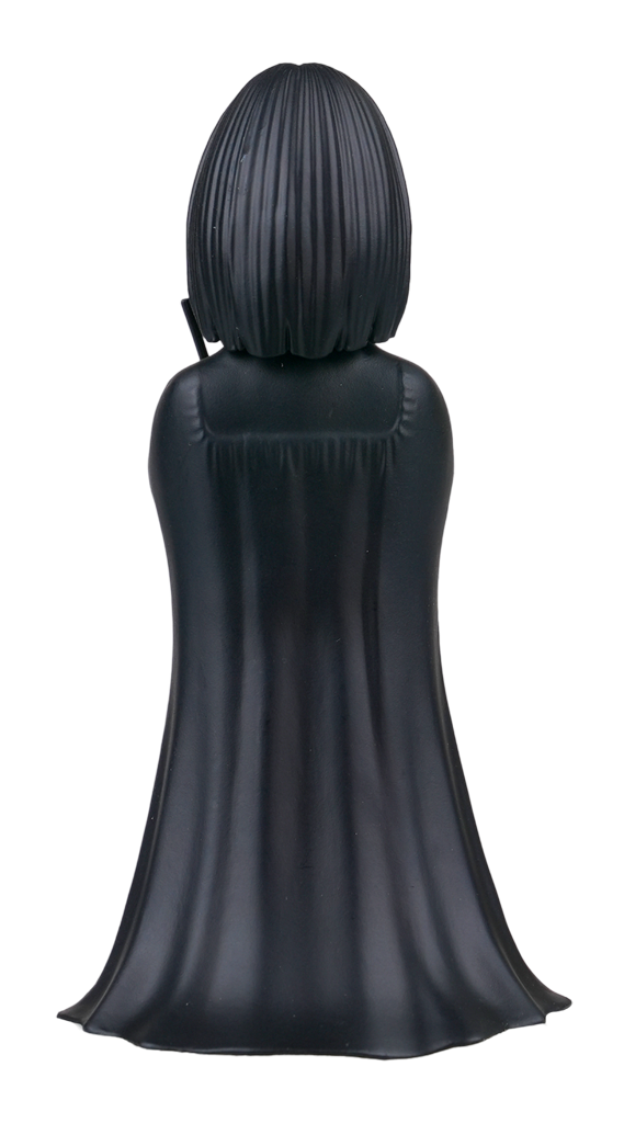 Back view of Minix Severus Snape showing hair and cloak