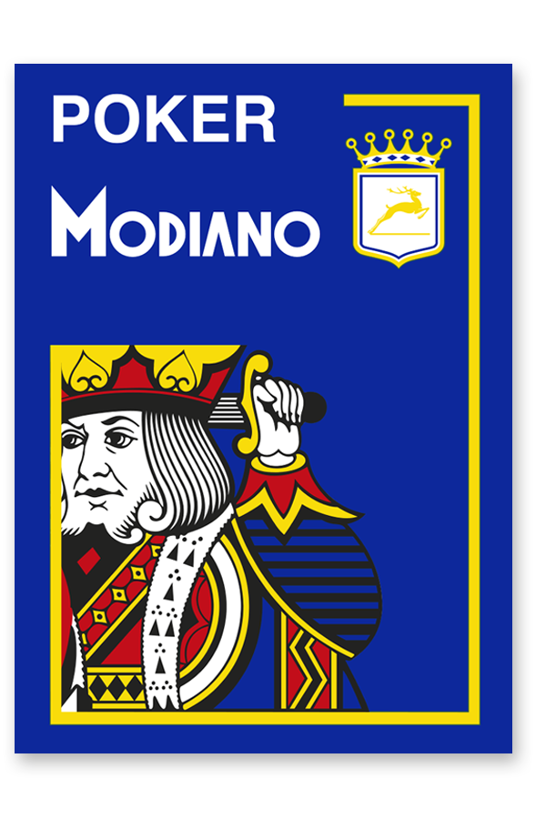 Poker 100% Plastic 4 Index Jumbo (Blue) - Good Games