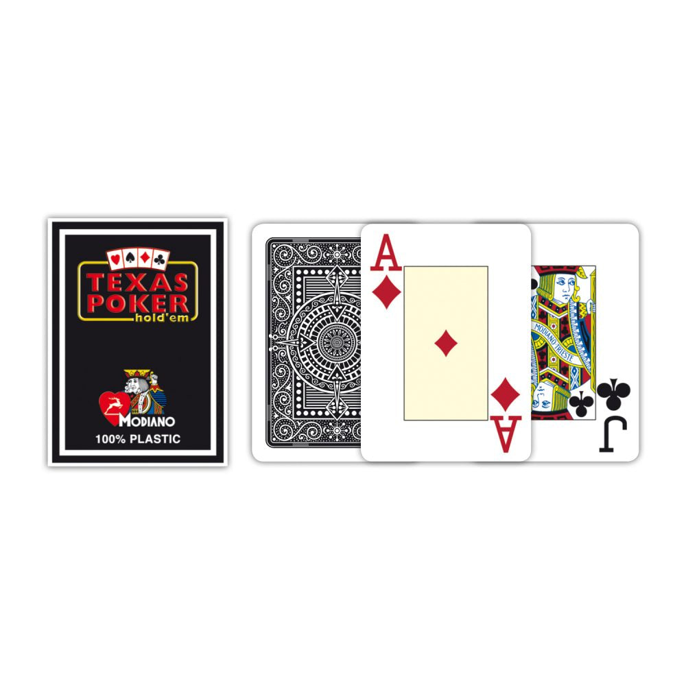 Texas Poker 100% Plastic Jumbo (black) - Good Games