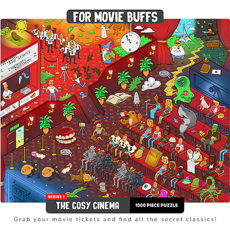 Vizzles The Cosy Cinema Puzzle 1000 Piece Jigsaw - Good Games