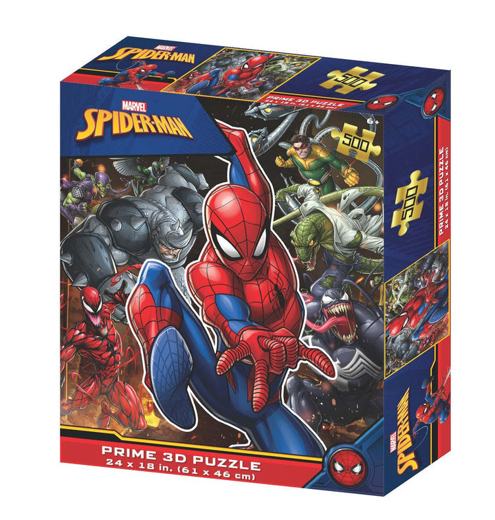 Prime3D Marvel Spider-Man - 500 Piece 3D Jigsaw - Good Games