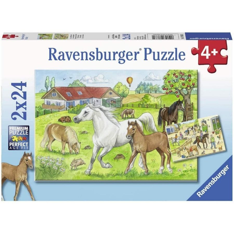 Ravensburger - At the Stables 2x24 Piece Jigsaw - Good Games