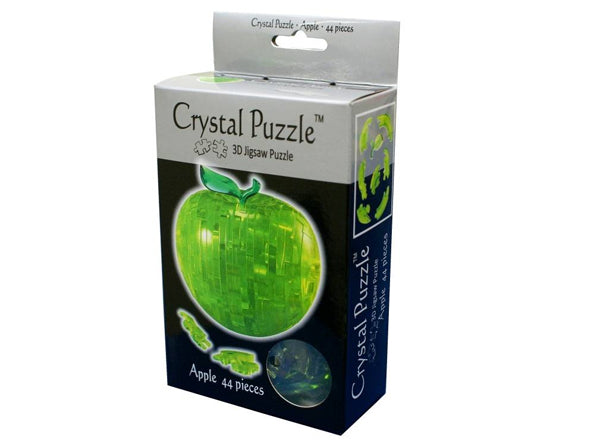 3D Green Apple Crystal Puzzle - Good Games