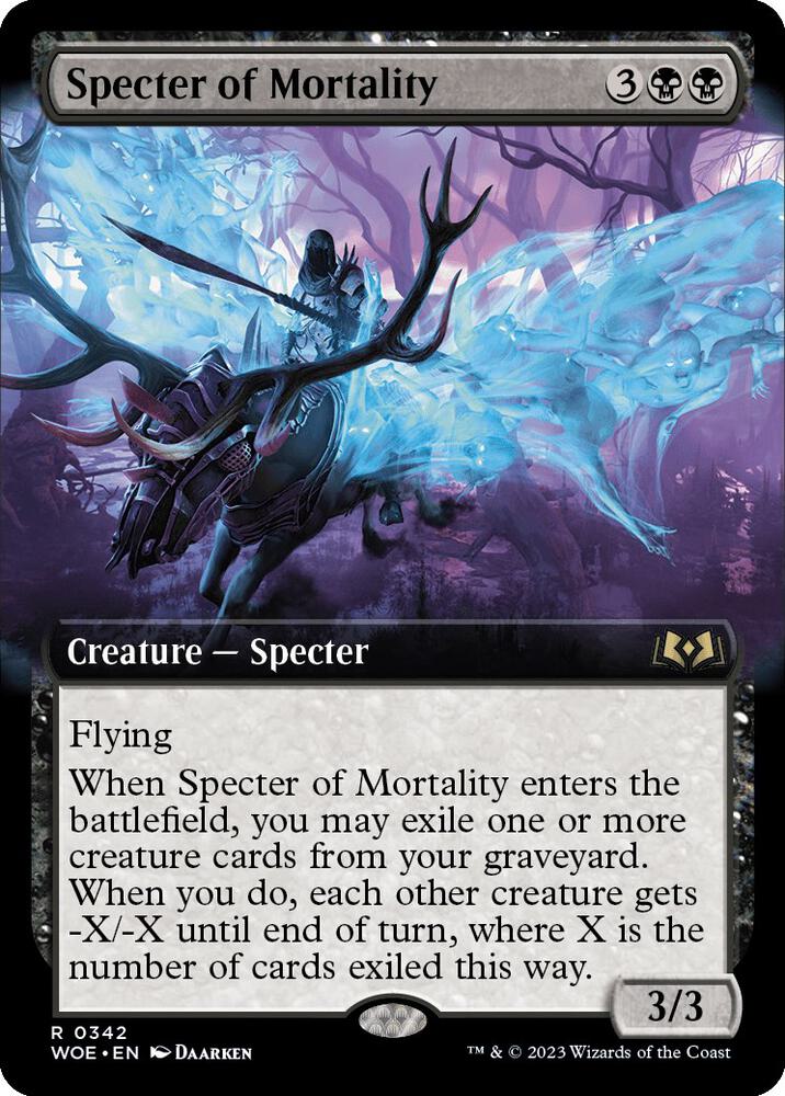 Specter of Mortality 342/276 (Wilds of Eldraine)  - Extended Art