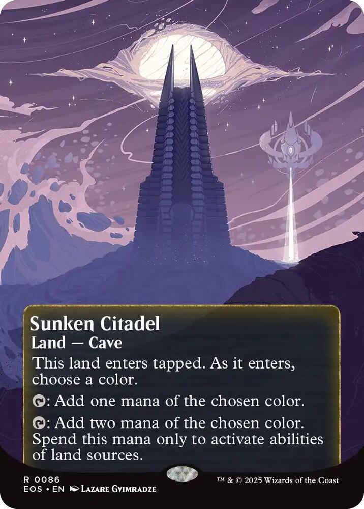 Sunken Citadel 86/45 (Edge of Eternities: Stellar Sights)  - Borderless